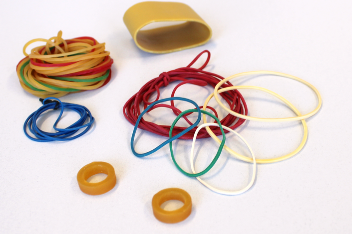 Rubber bands in all colours